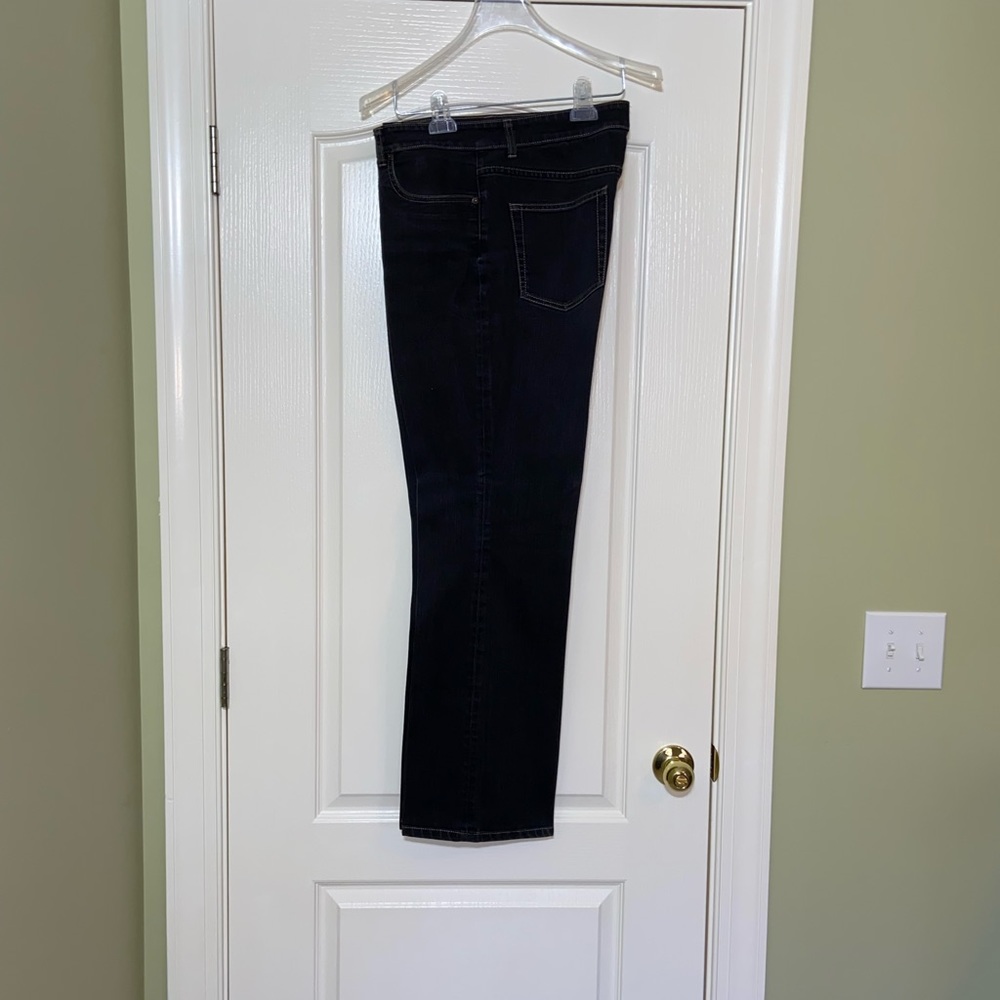 Coldwater Creek Black Straight Leg Jean  Size 14